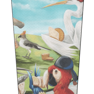 Tropical Birds Scarlet Macaw play cards 001 rview adlt mockup