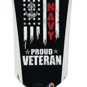 Proud Navy Veteran blk V1 sock