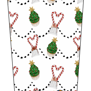 Christmas Candy Cane Hearts