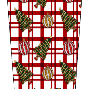 Christmas Gold Tree Sash V1