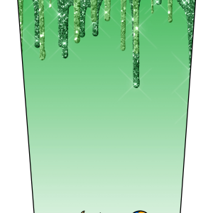 Glitter Drip Green Green