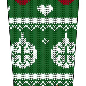 Knitted Green Santa V1