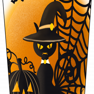 Scary Halloween cat