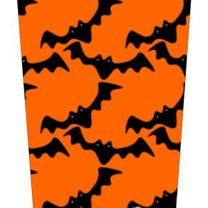 Wallpaper Bats w orange bgnd