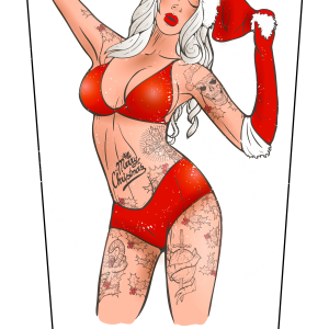 Christmas Tattoo Gal V1