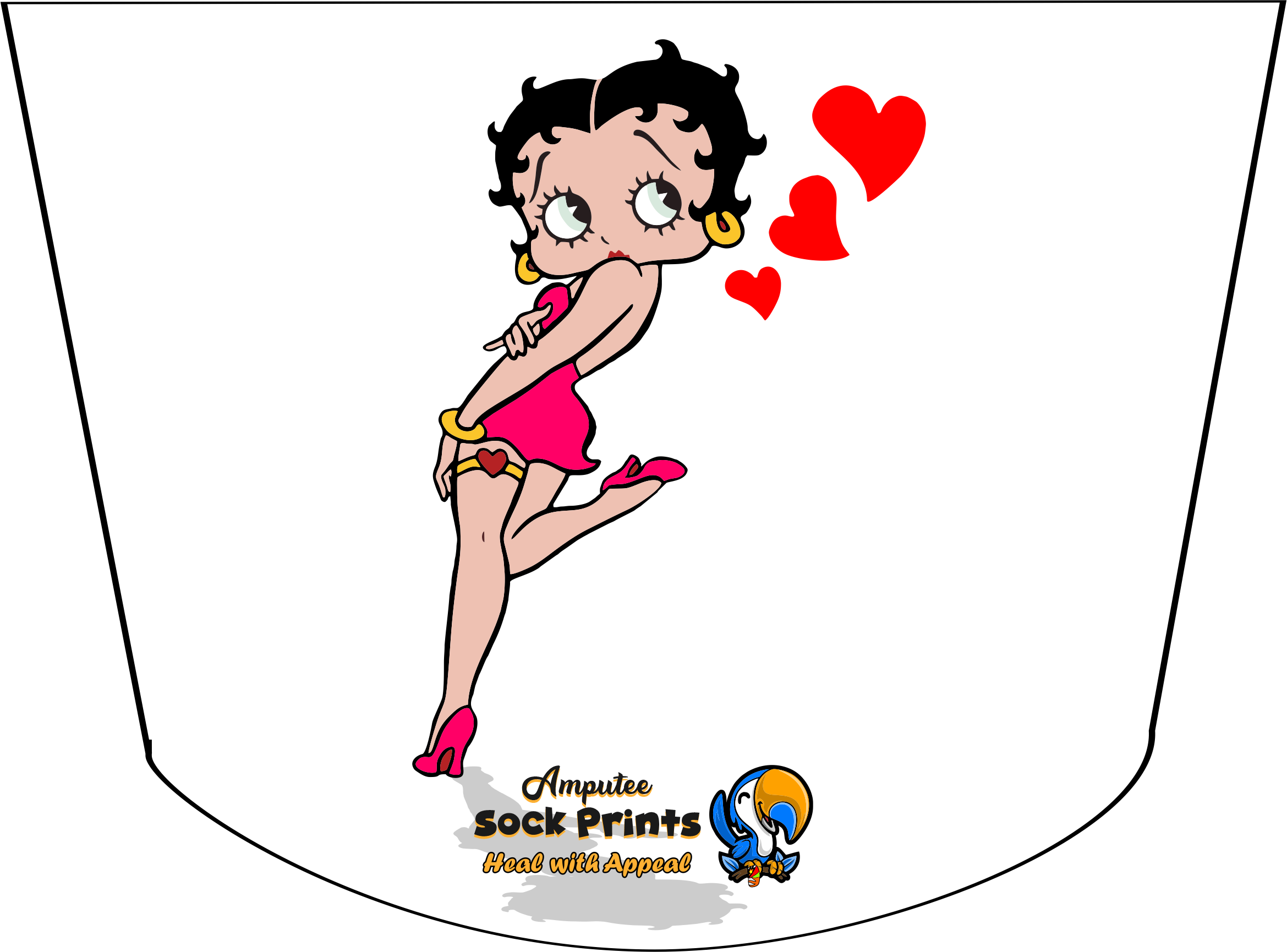 BettyBoop Floating Hearts V1 ATKA