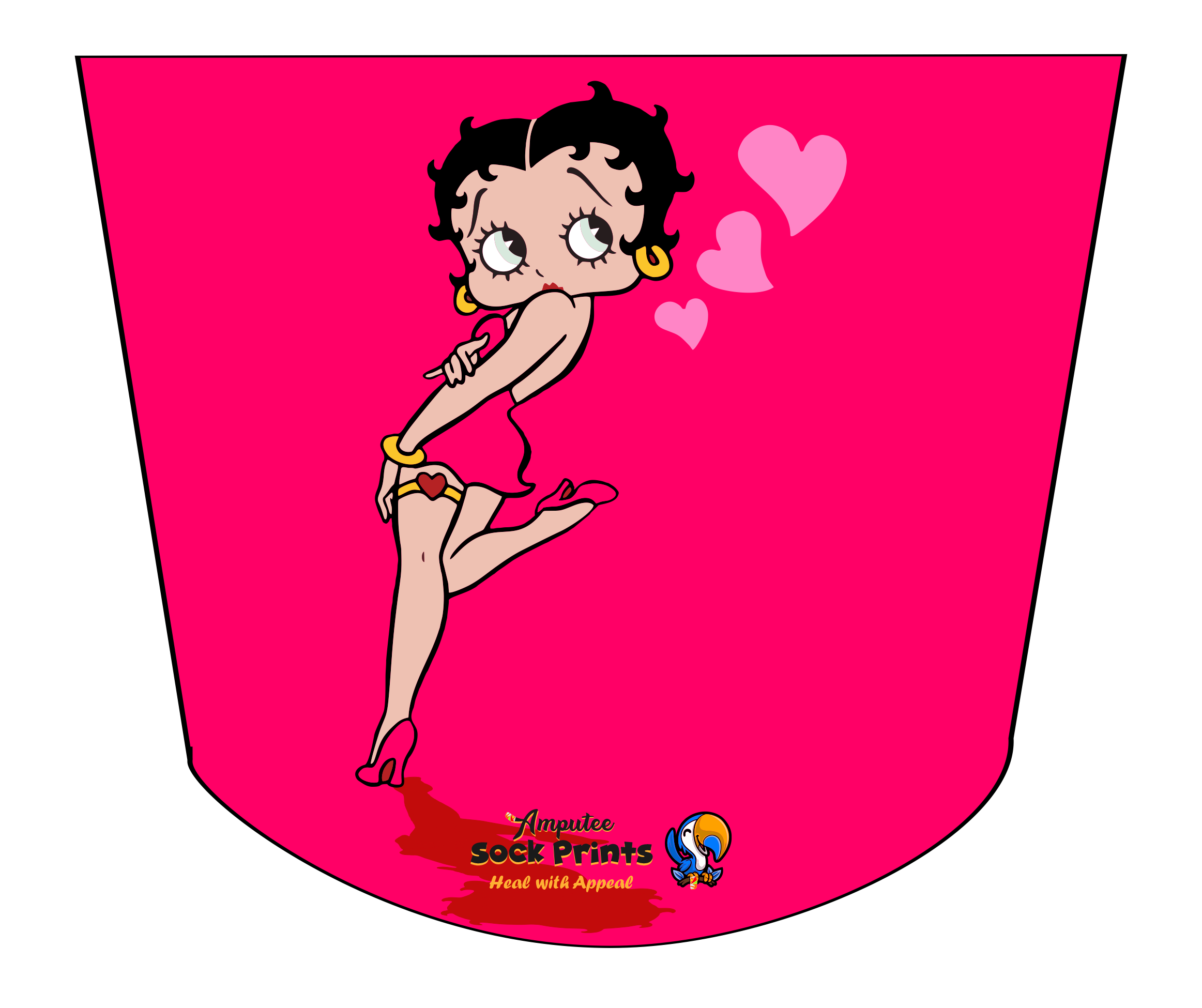BettyBoop Floating Hearts V2 ATKA