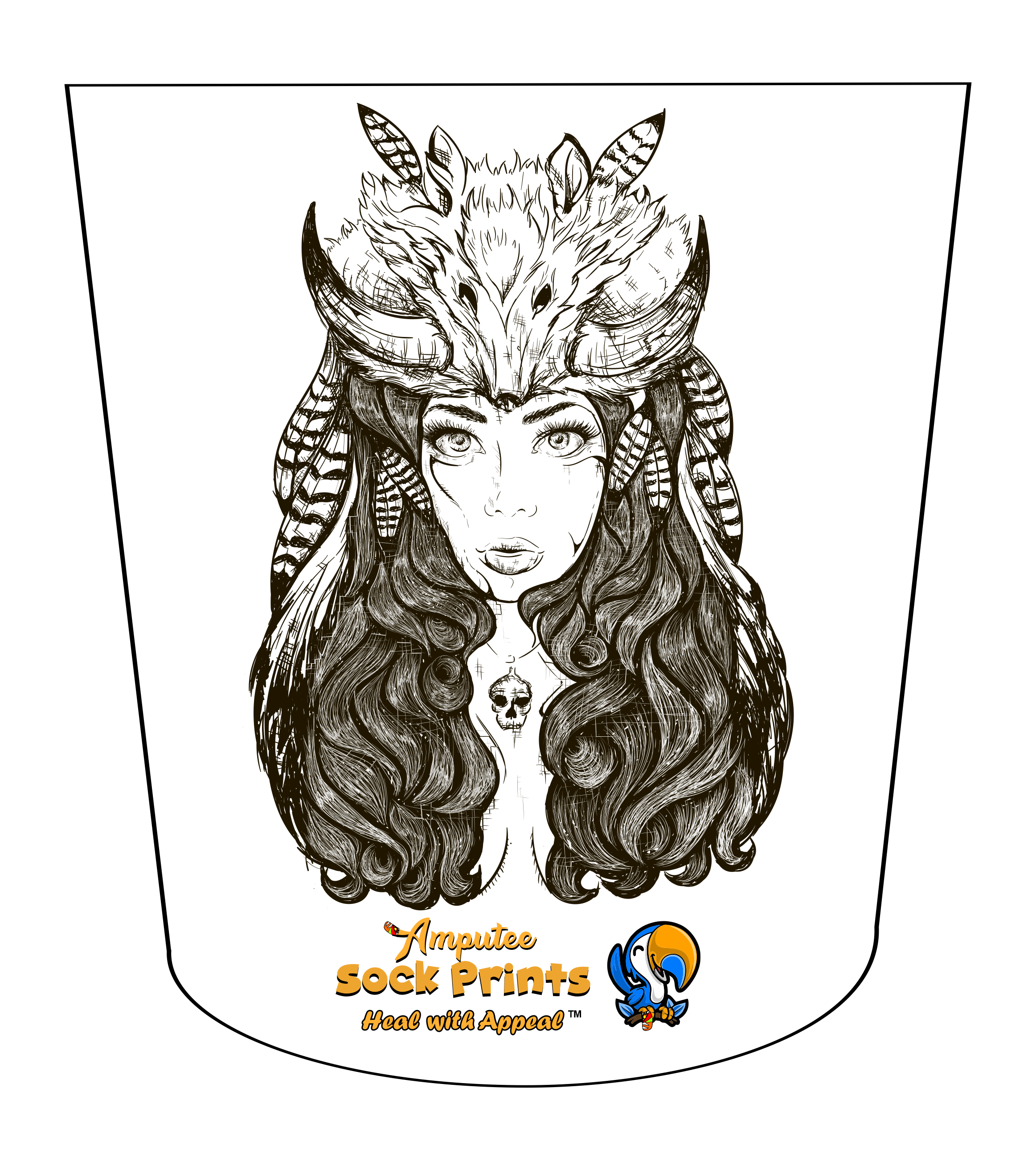 Female lineart portrait V4 ATKA