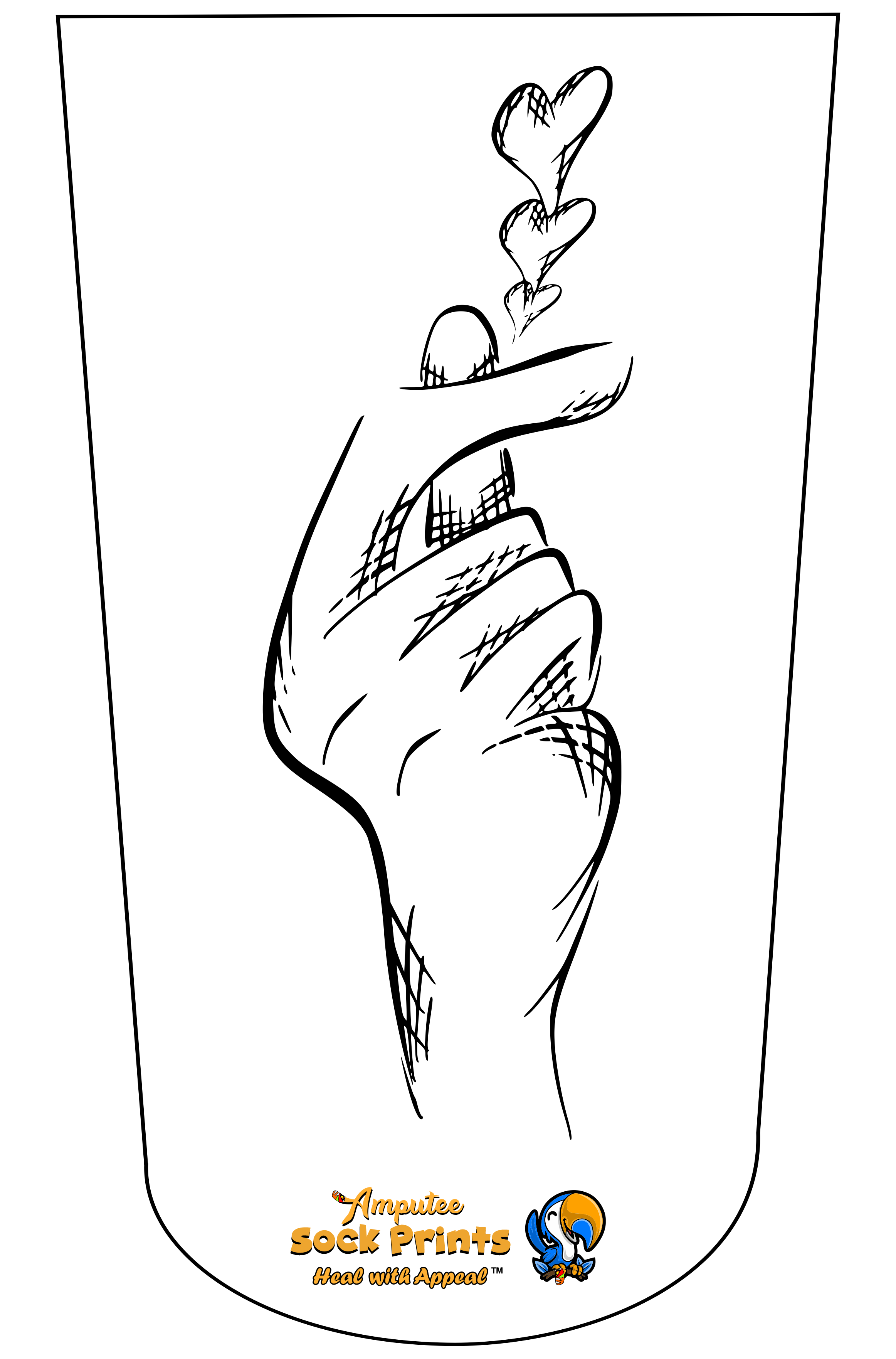 Love hand of hearts