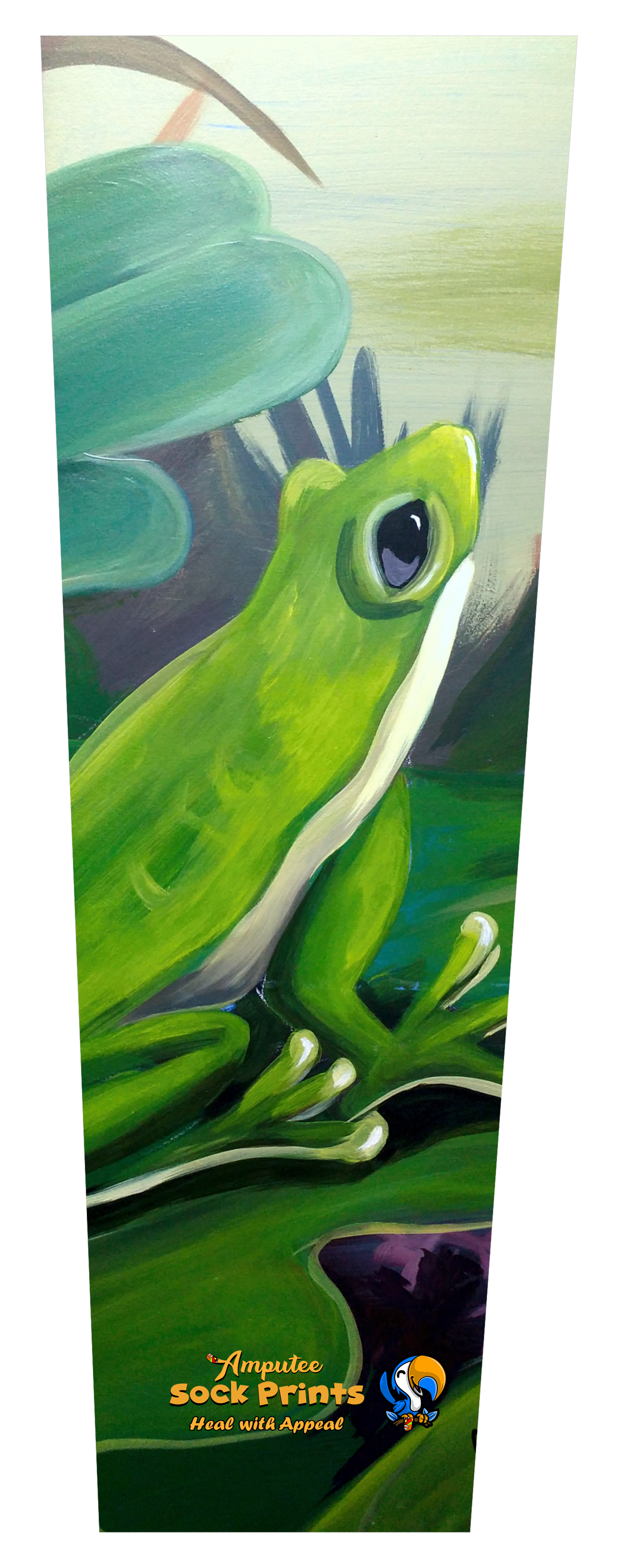 Green Frog on lily pad SLEEVE