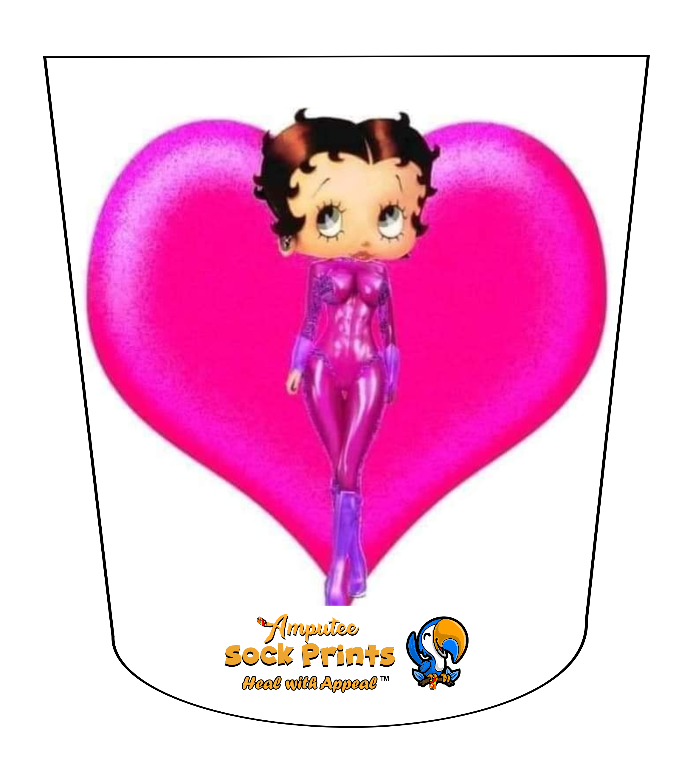 BettyBoop big pink heart V1 ATKA