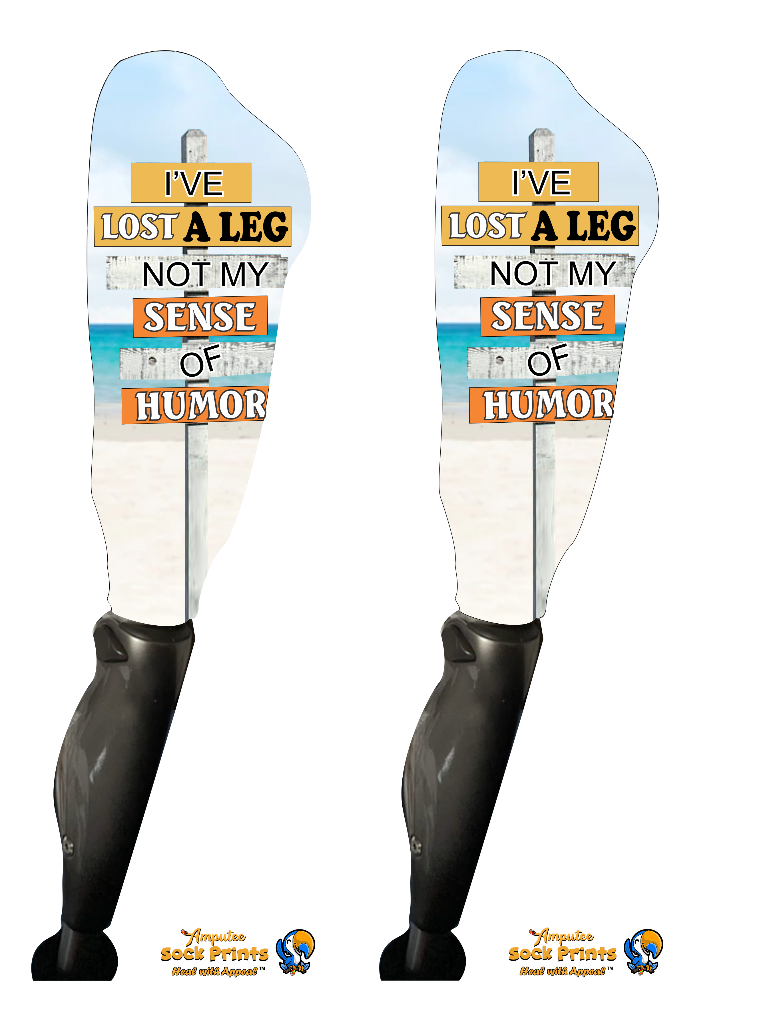 Lost a leg not my humor V1 BOOT PAIR
