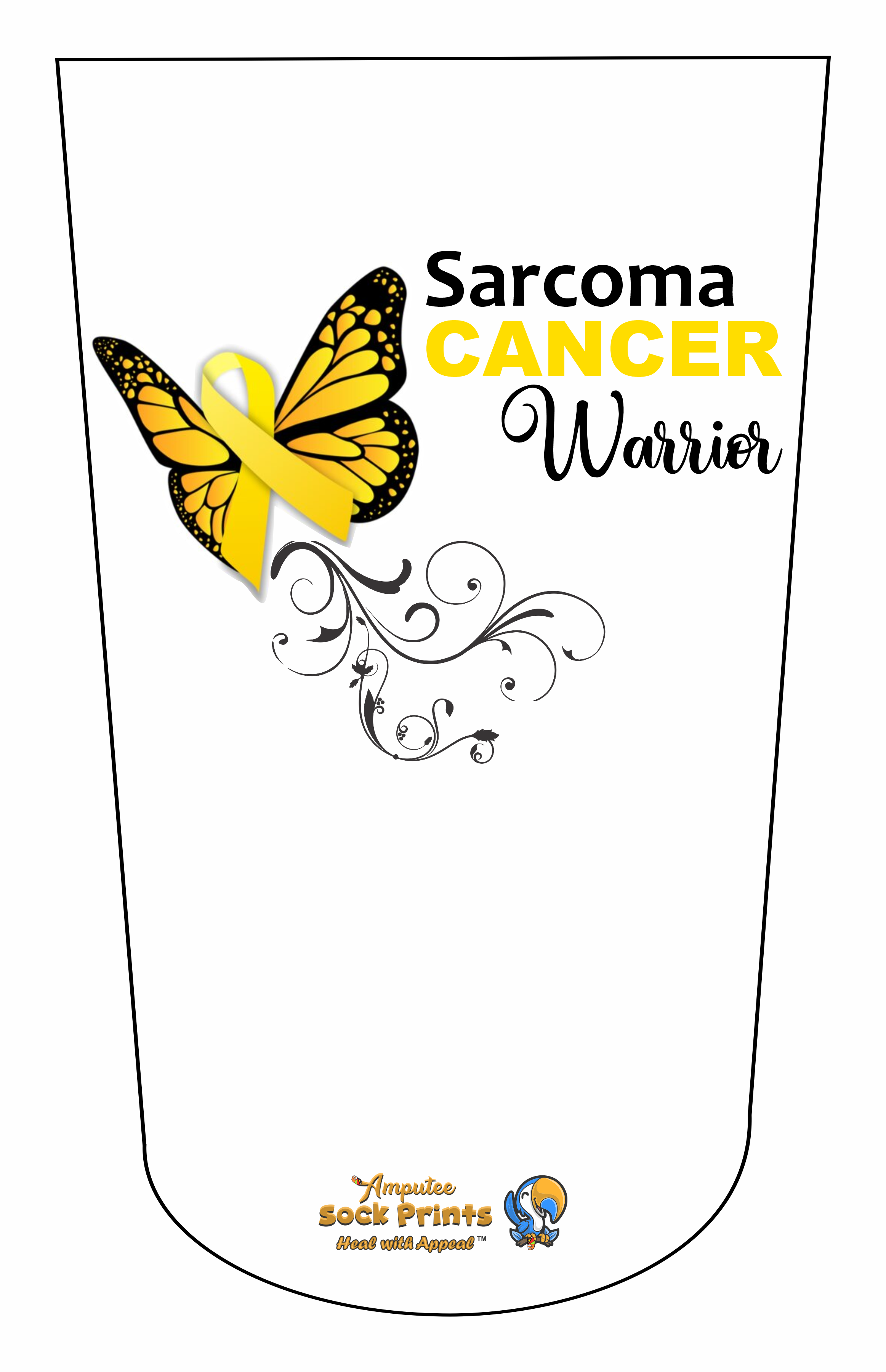 Sarcoma awareness butterfly V1