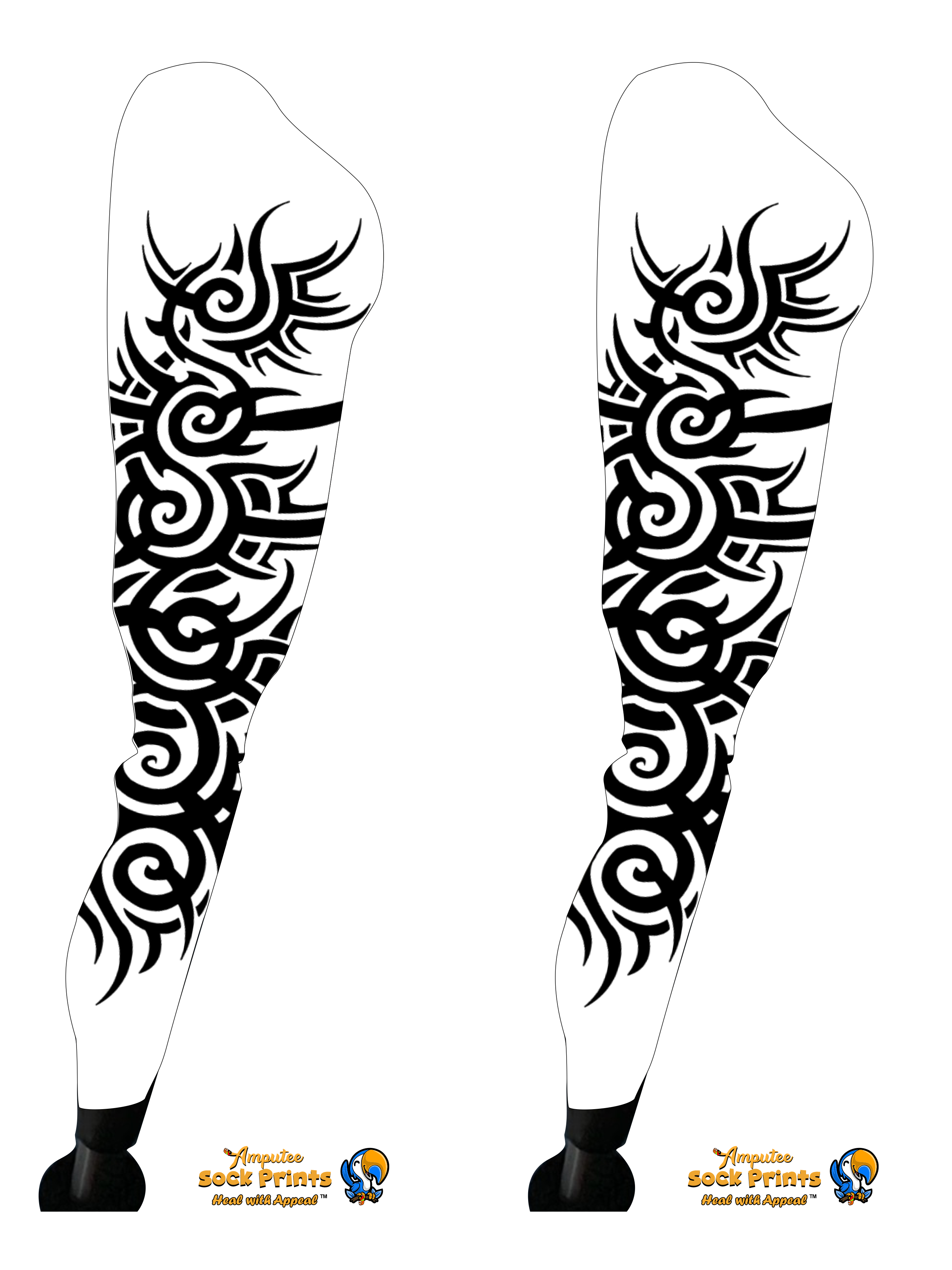 Tattoo sleeve art V2 BOOT PAIR