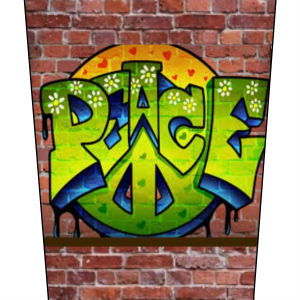 Peace brick wall V1