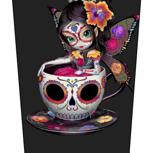 Pretty skull girl teatime V1