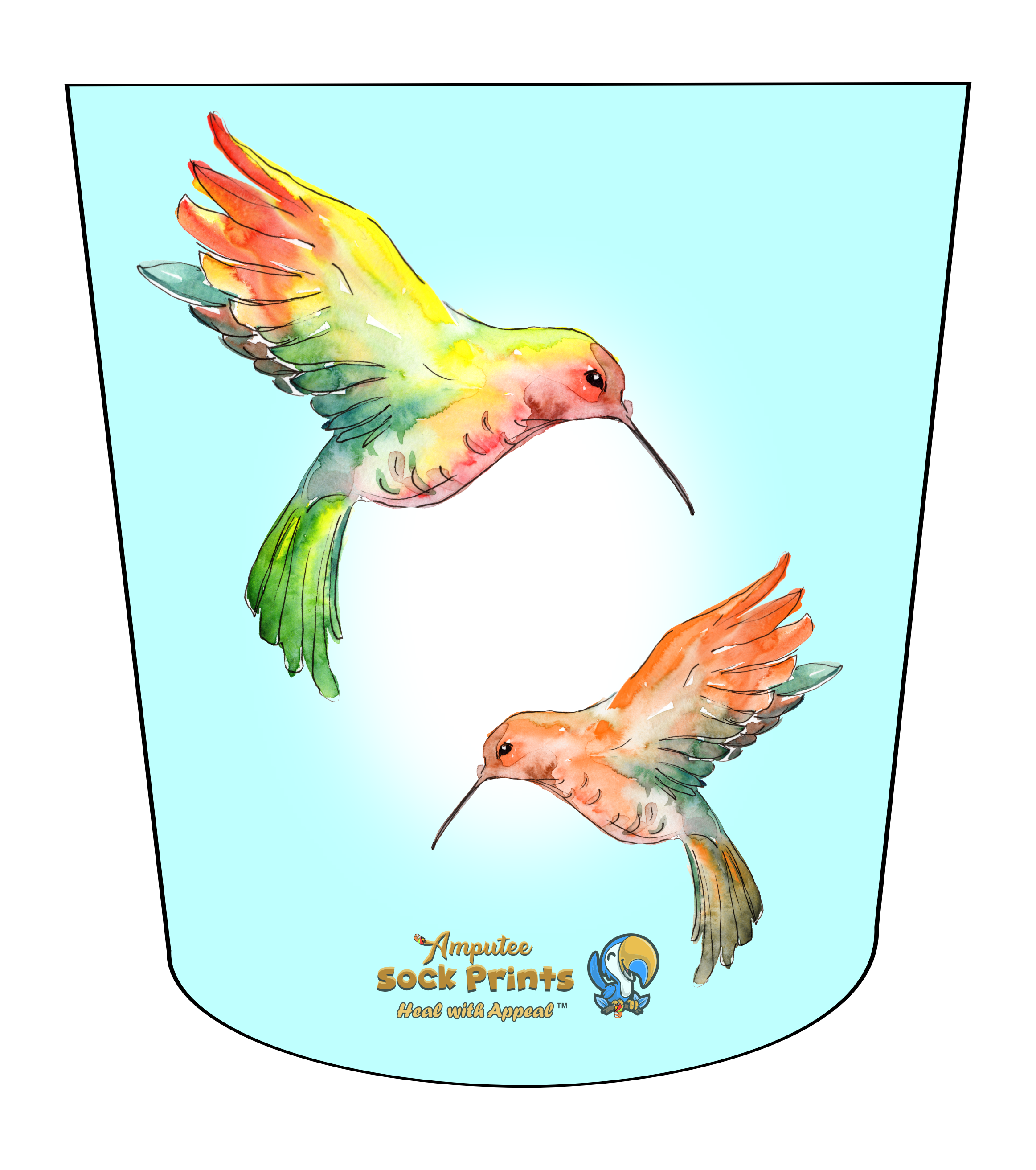 Watercolor Hummingbirds V2 ATKA