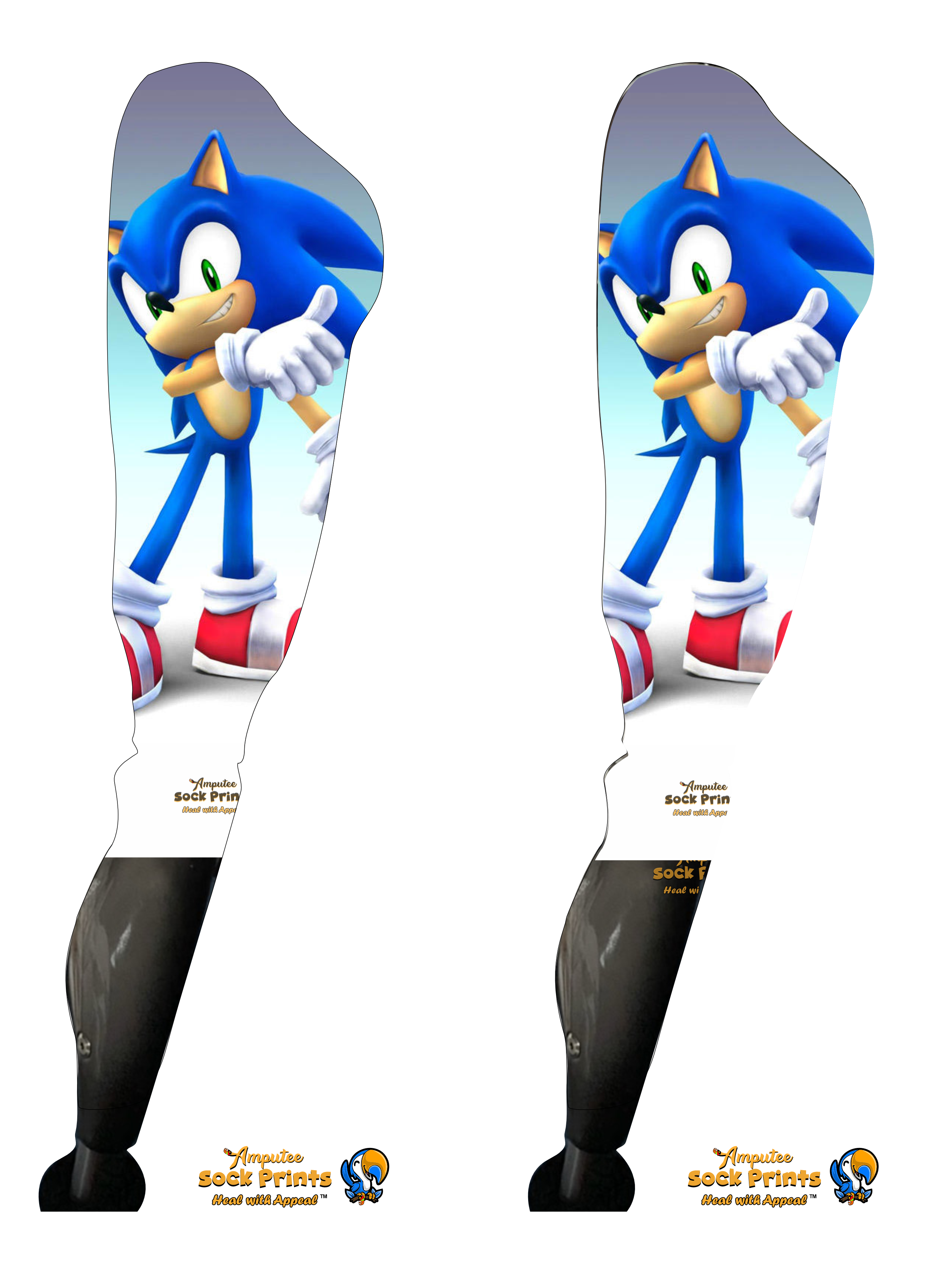 Sonic Hedgehog V1 SLEEVE Boot Pair