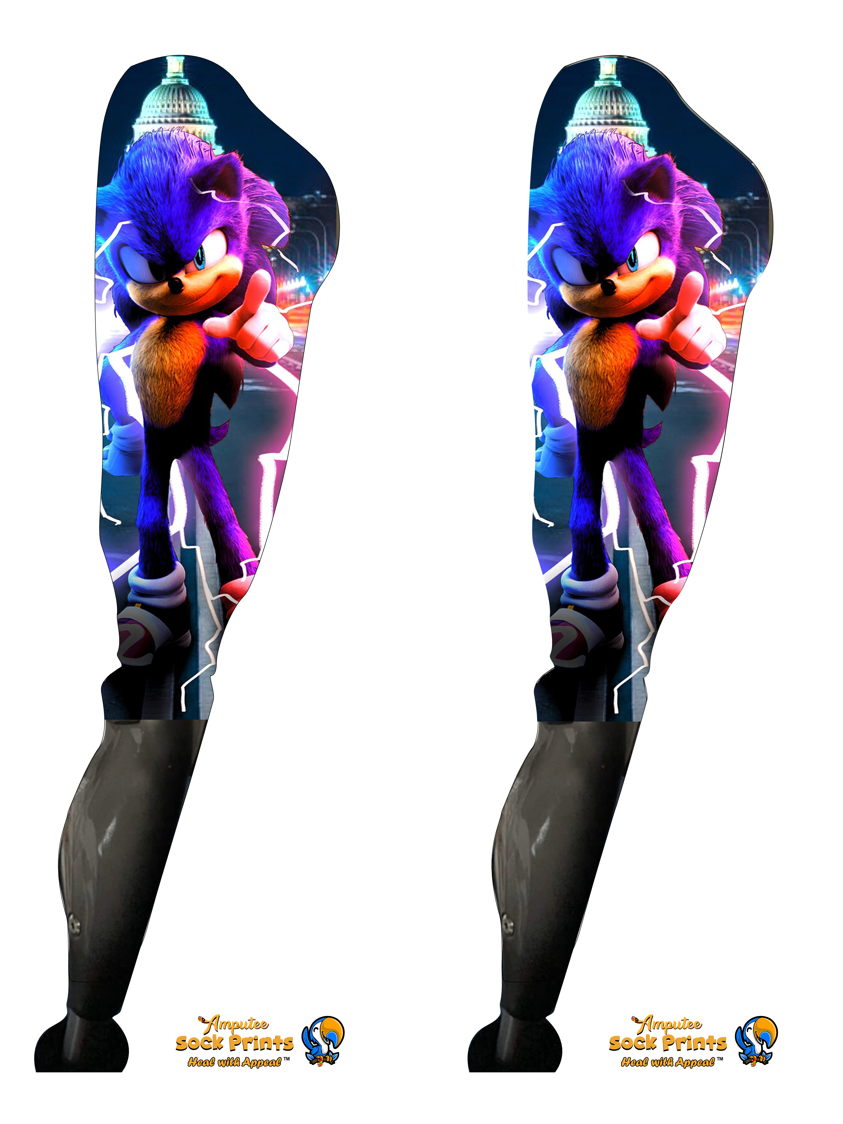 Sonic Hedgehog V3 SLEEVE Boot Pair