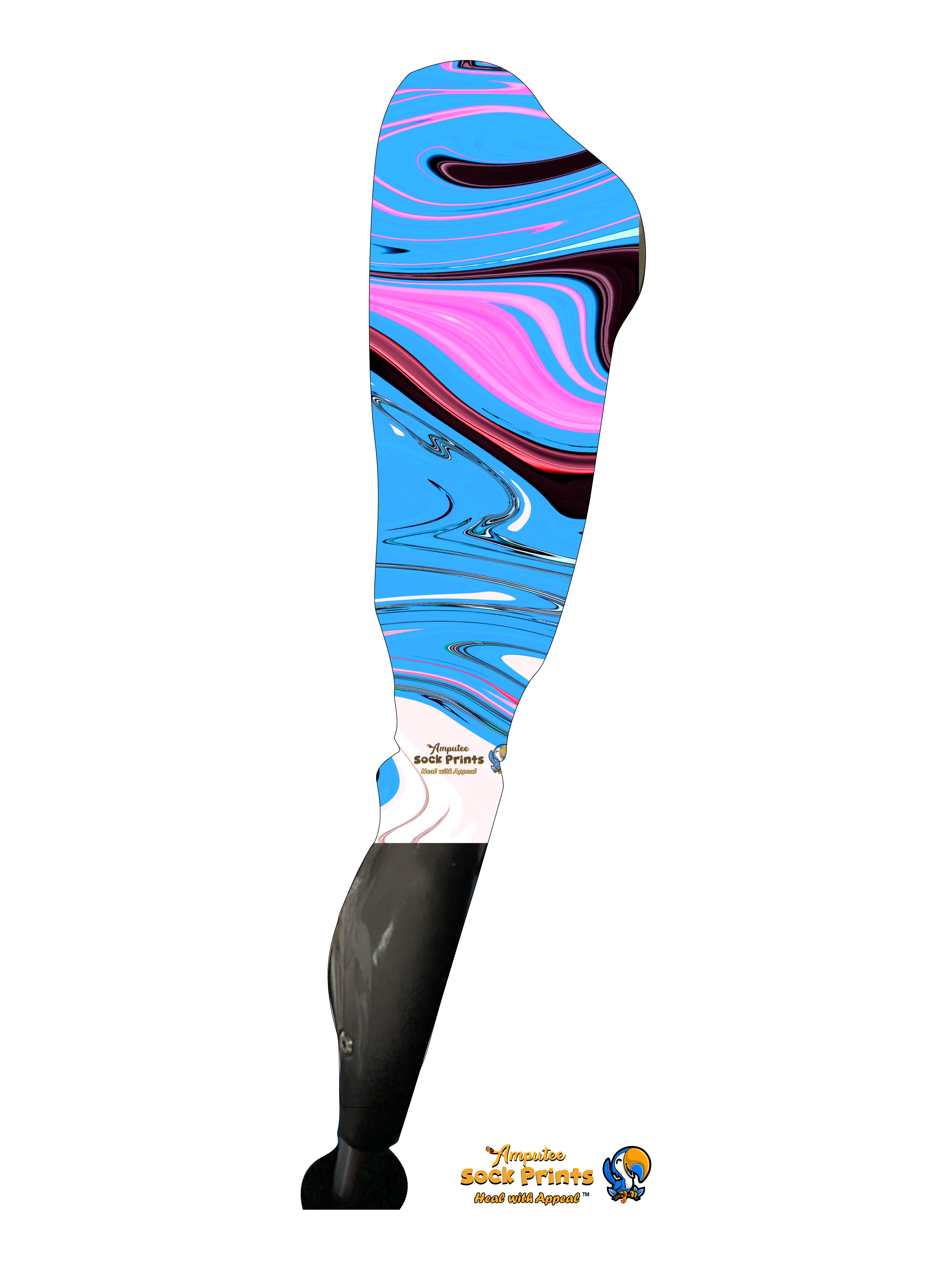 Abstract blue swirls v1 BOOT