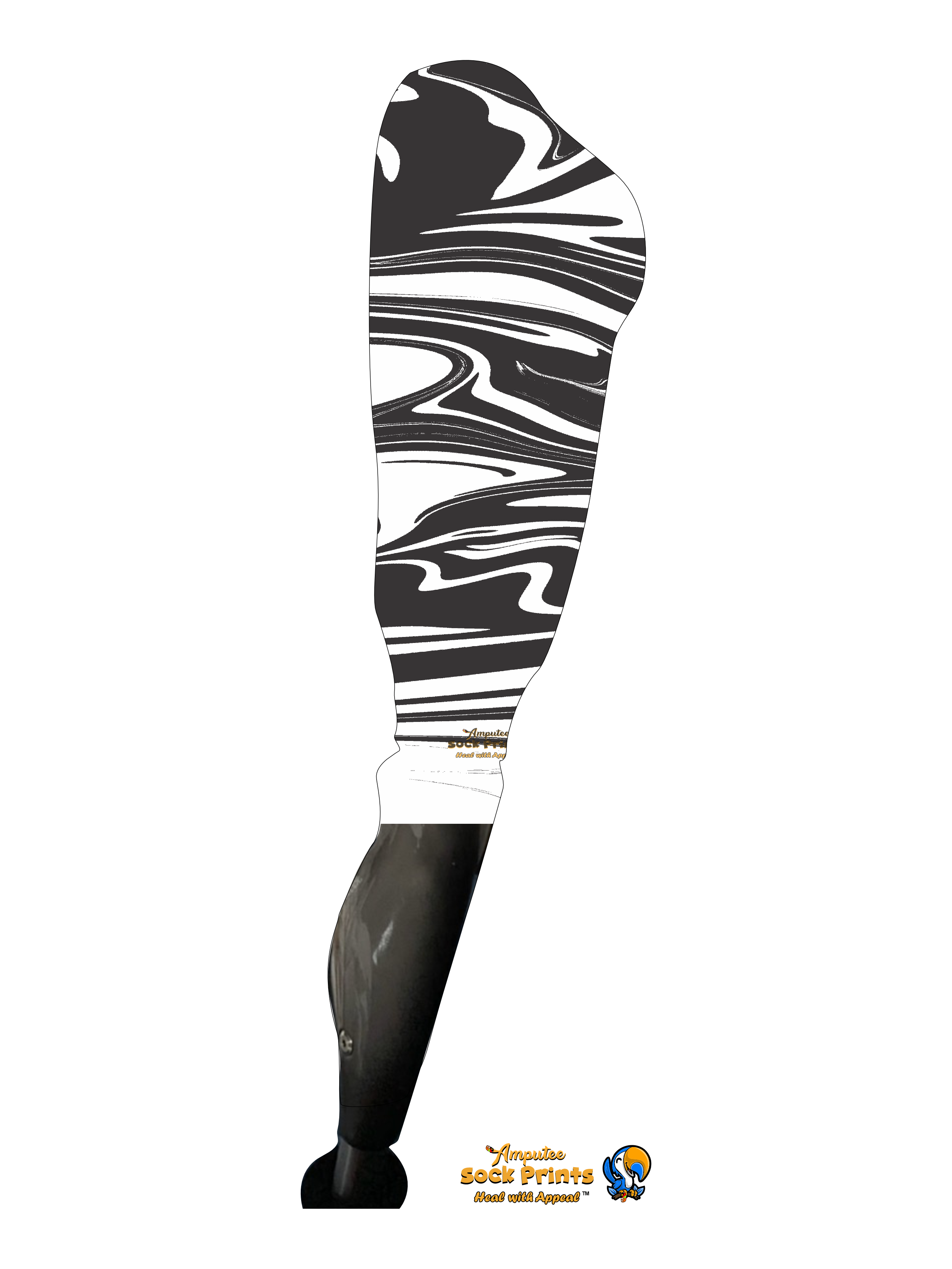 Abstract BW swirls V2 BOOT