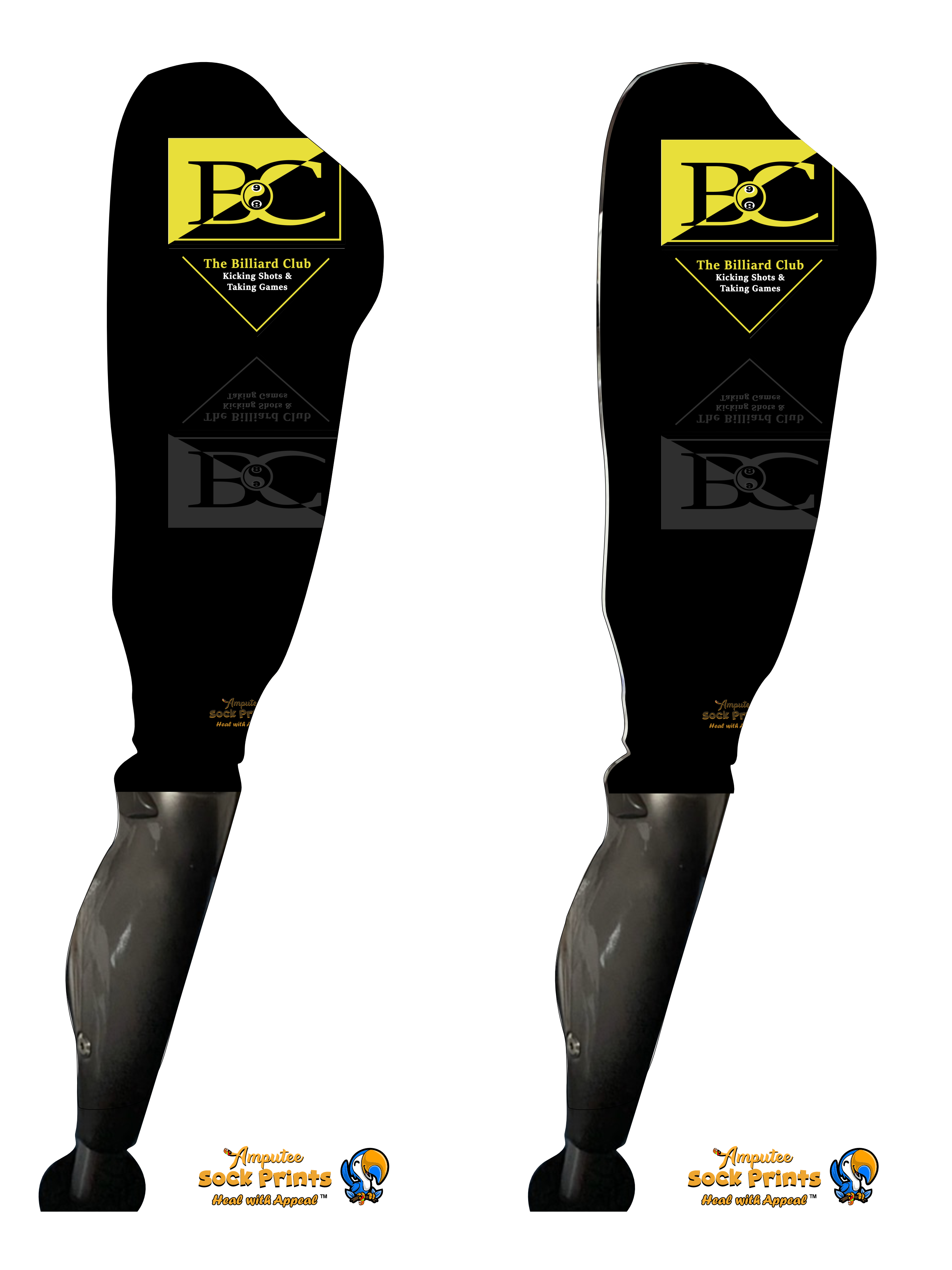 Billiards Club Logo BOOT PAIR