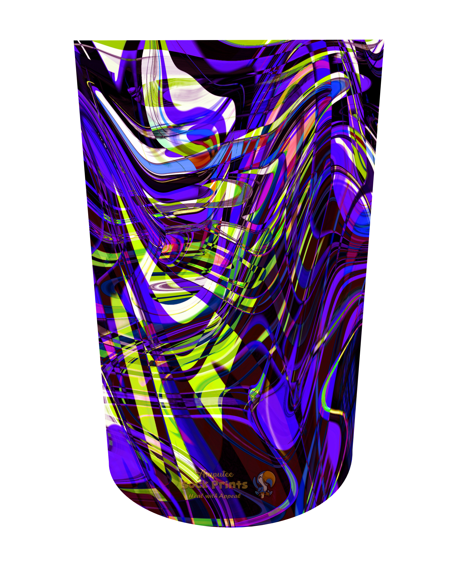 stump shrinker sock Bold rich pattern V1