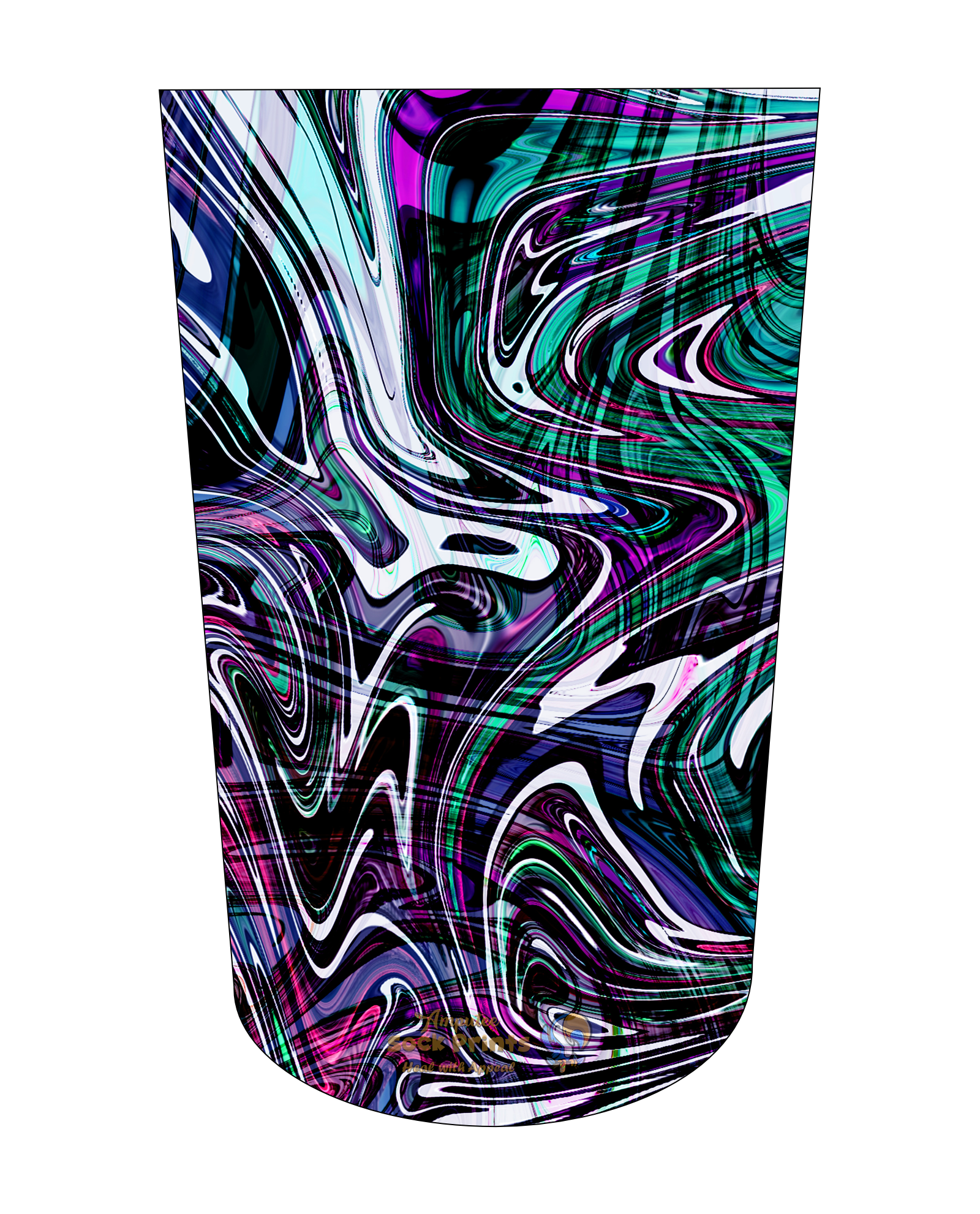 stump sock for above the knee Bold rich pattern V6