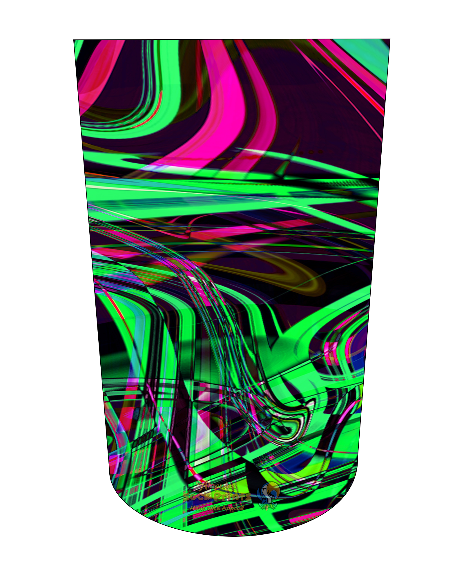 stump sock Bold rich pattern V8