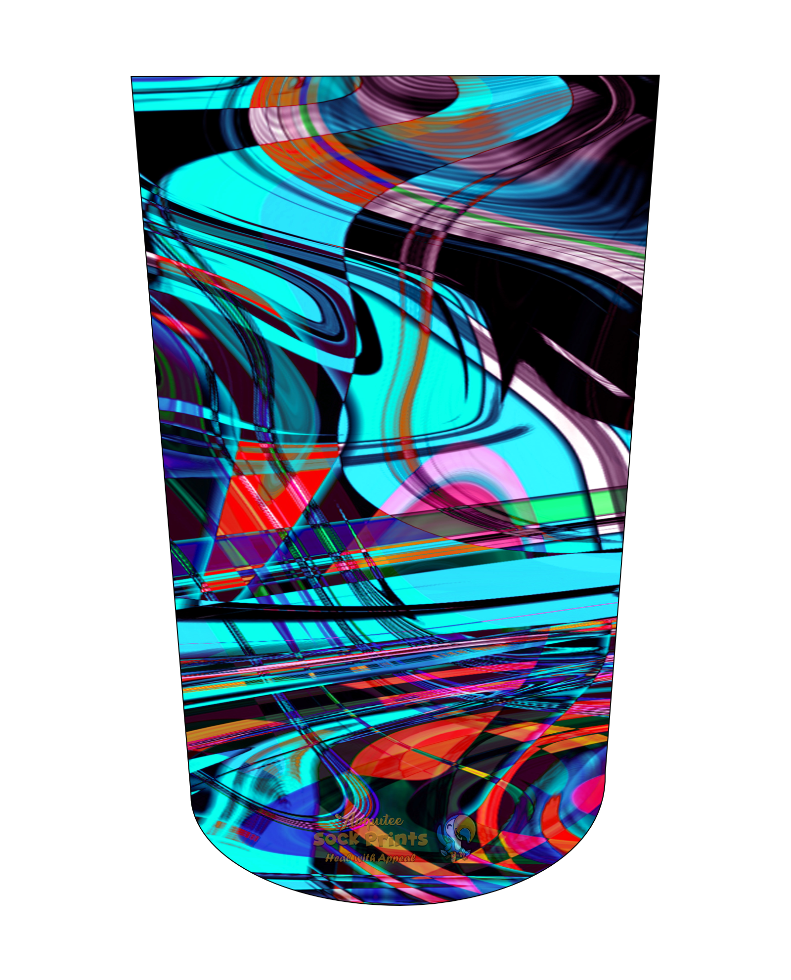 shrinker sock Bold rich pattern V9