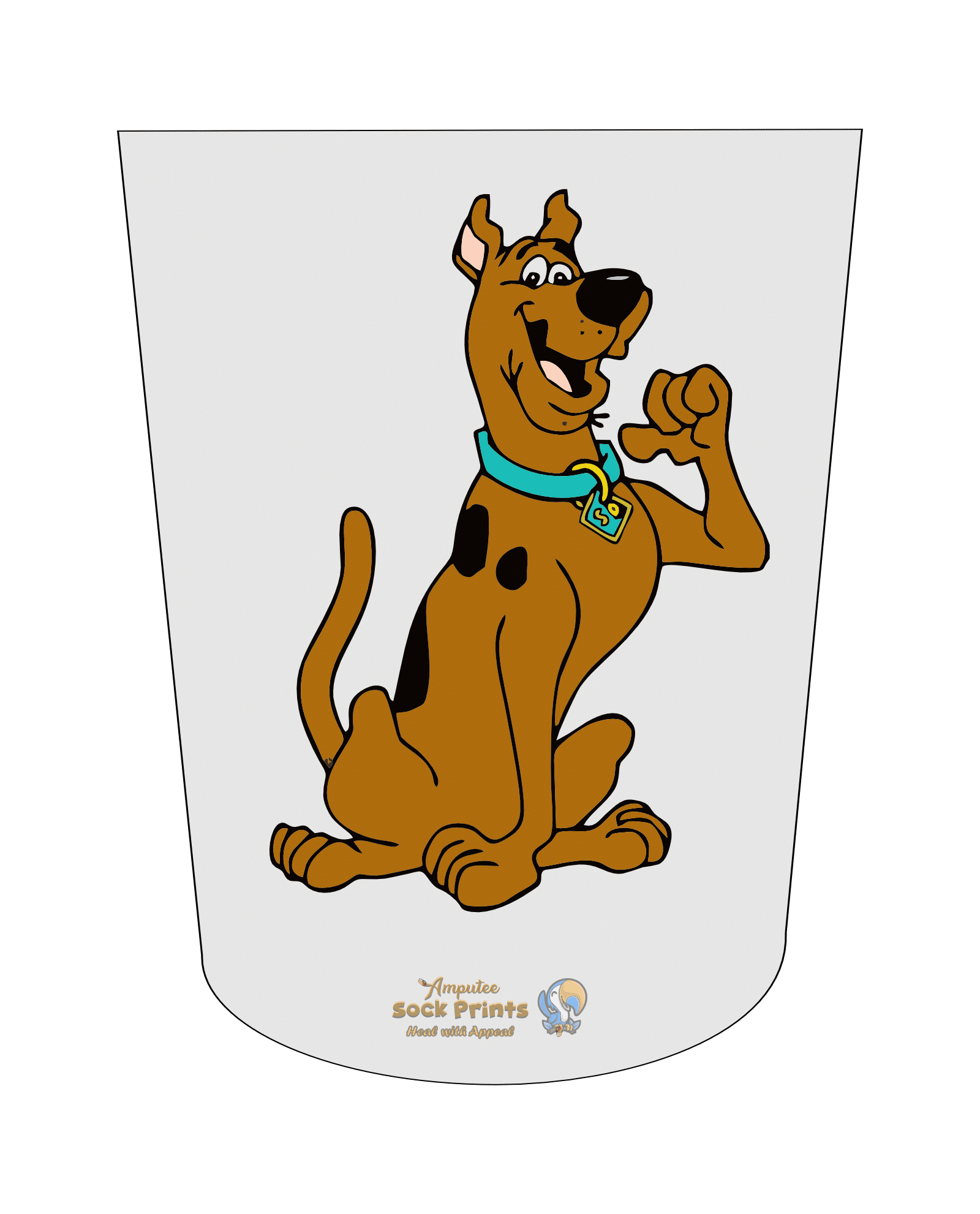 compression stump sock scooby art