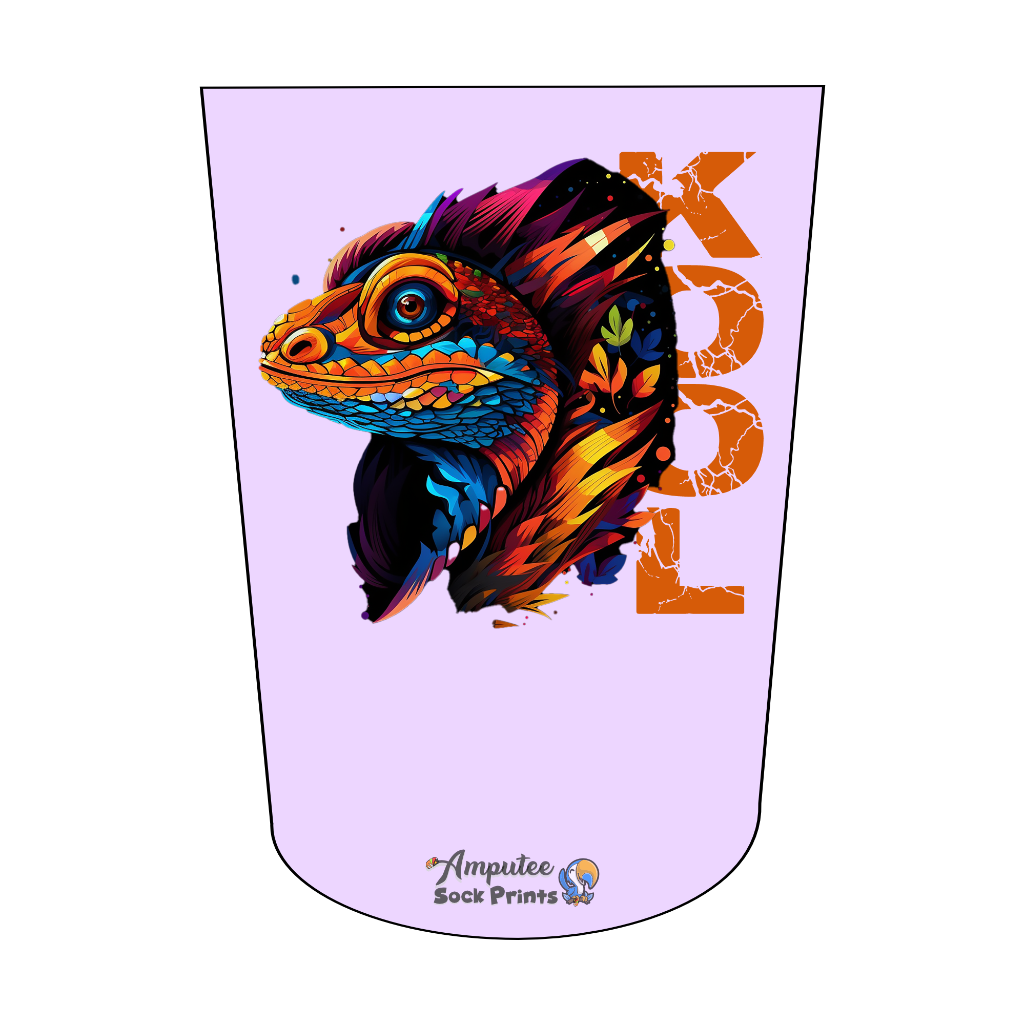Amputee Sock Popart Kool Rapter V1 ATKA Stump Sock