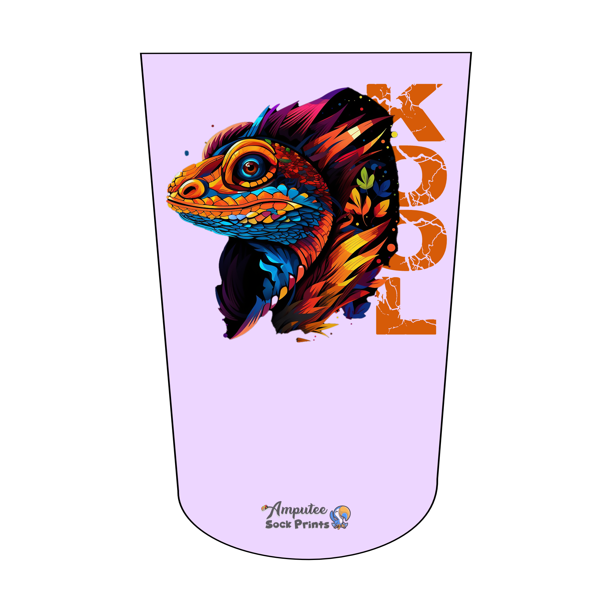 Amputee Sock Popart Kool Rapter V1 BTKA Stump Sock