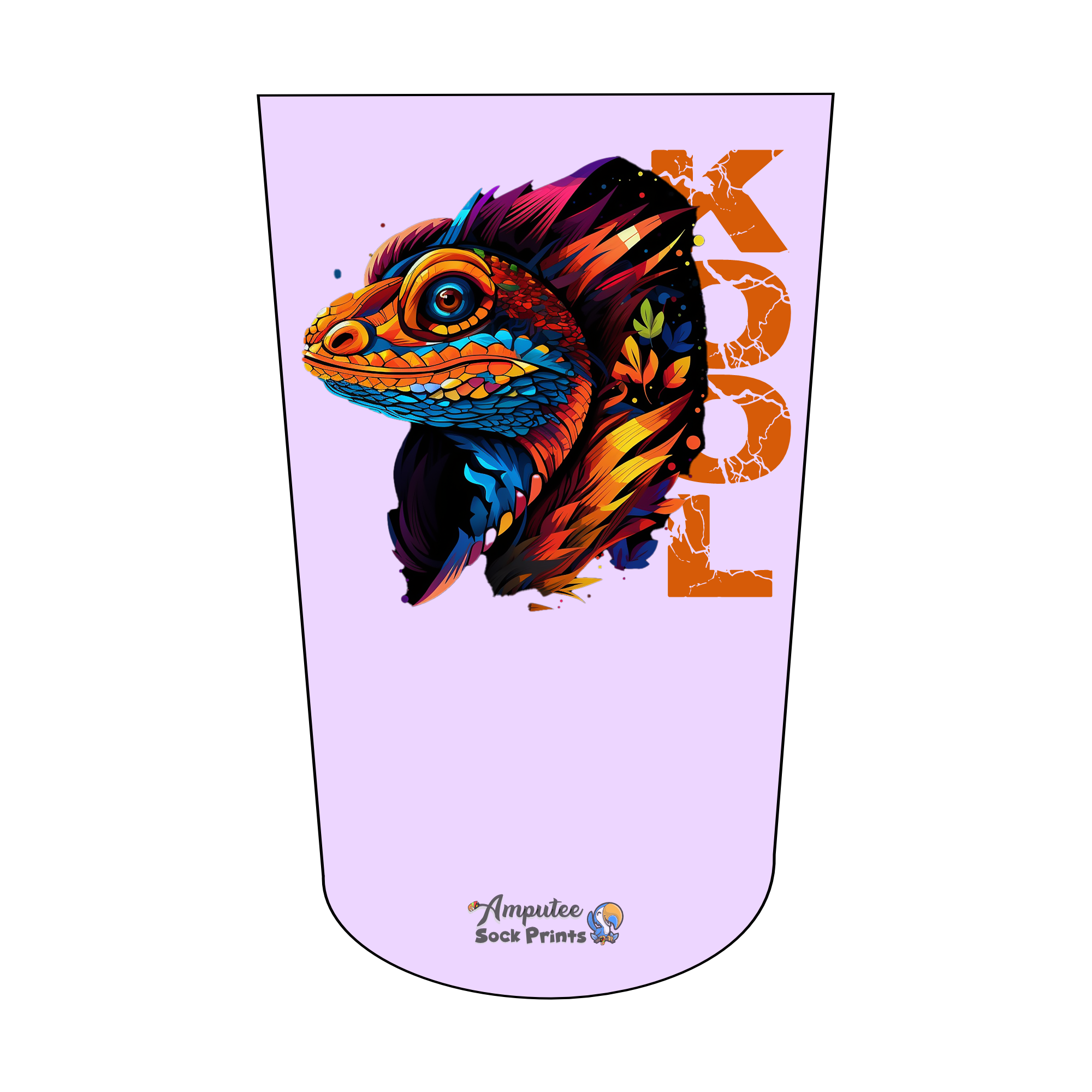 Amputee Sock Popart Kool Rapter V1 BTKA Stump Sock