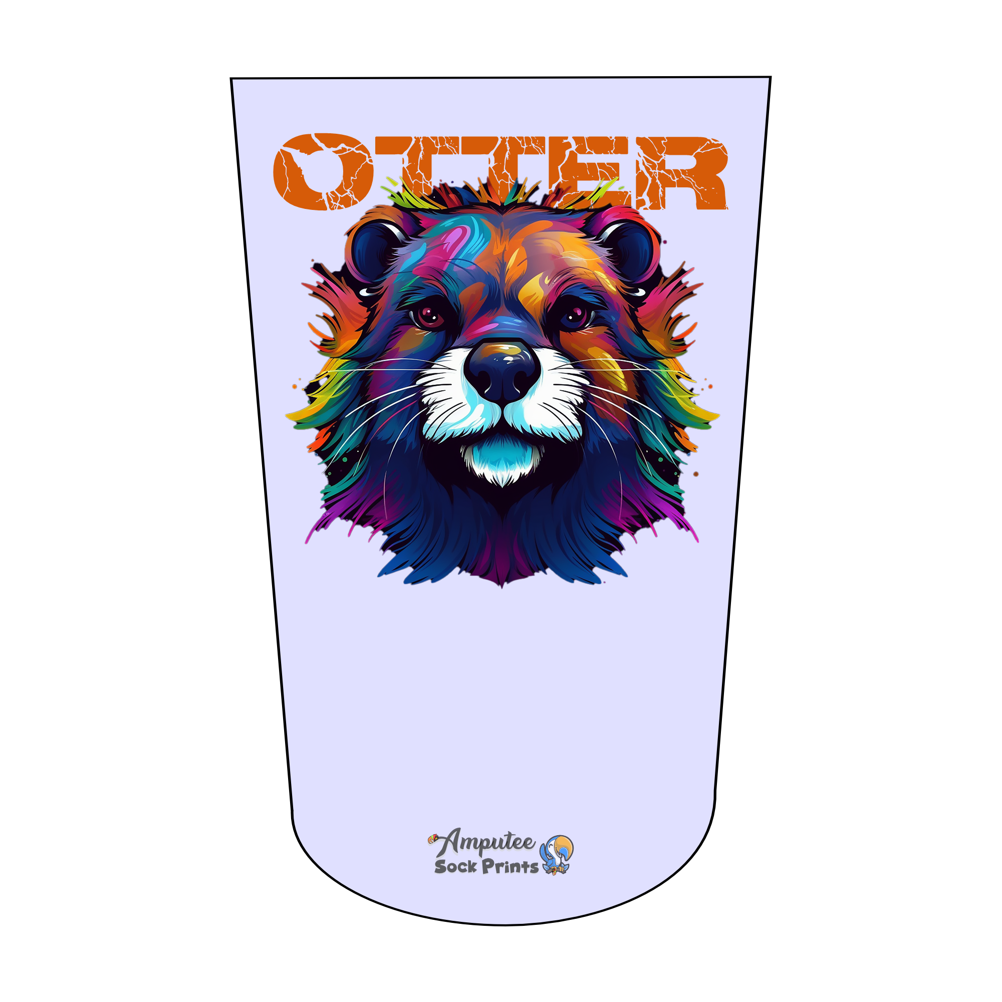 Amputee Socks Popart Otter V1 BTKA REG
