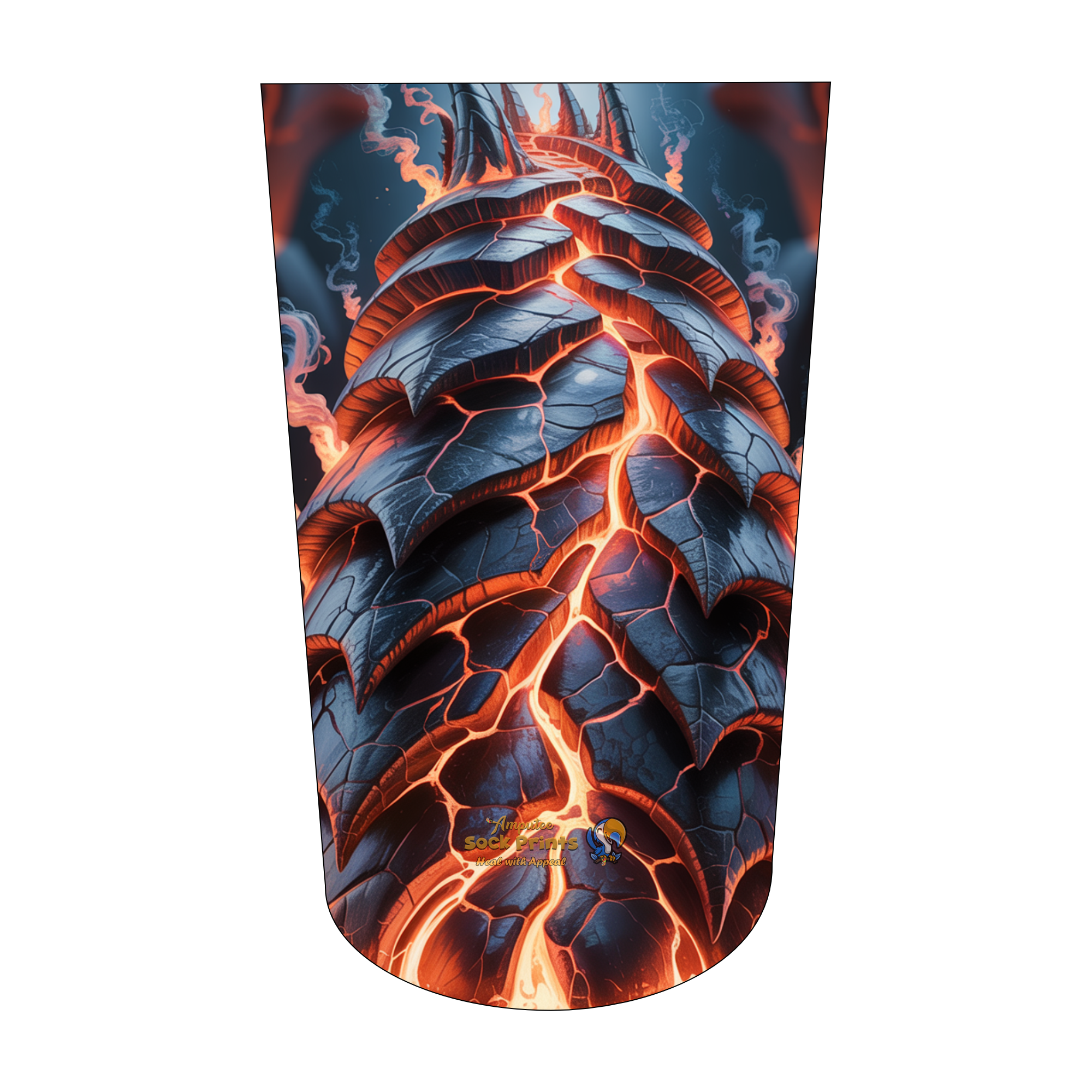Amputee sock, Fire wall chaos V1 BTKA