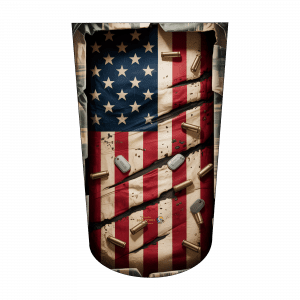 Amputee sock, Rugged flag n bullets V2 BTKA