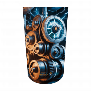 Amputee Sock, Steampunk gears V2 BTKA REG